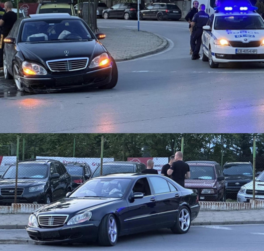 Шофьор с Мерцедес S класа катастрофира на бул П. Яоров
